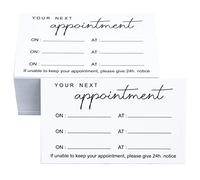RXBC2011 Appointment Reminder Cards for Beauty Makeup Hair Nail Salon Barber Shop Restaurants The Pack of 100 type4 (WHITE 100PCS)