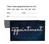 RXBC2011 Appointment Reminder Cards Pack of 100 Chalkboard Black and White