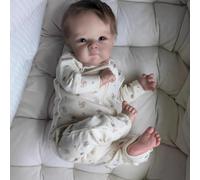 RXDOLL Real Life Reborn Baby Dolls Girl Silicone Full Body Vinyl 20 Inch Anatomically Correct Waterproof Realistic Baby Dolls Newborn Babies Rooted Hair Toy Gifts