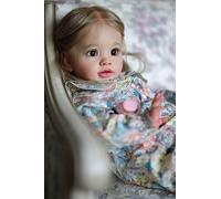 RXDOLL Realistic Reborn Baby Doll 26 Inch Soft Cloth Body Big Size Reborn Toddler Dolls Lifelike Baby Dolls Weighted Newborn Babies with Rooted Hair Toys Gifts