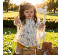 RXDOLL Realistic Reborn Baby Dolls 26 Inch Toddler Girl Lifelike Silicone Reborn Babies Doll Soft Cloth Body Real Life Weighted Doll Xmas Birthday Gifts for Girls Boys Play Toys