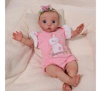 RXDOLL Realistic Reborn Baby Dolls Silicone Full Body Peeka 16 Inch Anatomically Correct Baby Girl Lifelike Newborn Dolls That Look Real Silicone Babies with Blue Eyes