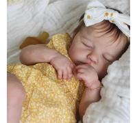 RXDOLL Reborn Baby Dolls Realistic Silicone Full Body Vinyl 20 Inch Anatomically Correct Sleeping Girl Real Life Baby Dolls Newborn Bebe Waterproof Toy Gifts