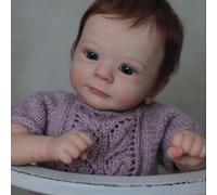 RXDOLL Reborn Baby Dolls Silicone Full Body 19 Inch Realistic Newborn Doll That Look Real Life With Tongue-Out Expression Lifelike Squishy Preemie Doll for Kids Age 3+