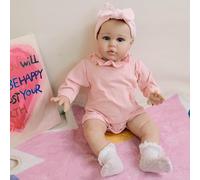 RXDOLL Reborn Toddler Dolls 24 Inch Soft Cloth Body Chubby Realistic Lifelike Baby Doll That Look Real Life Newborn Babies with Blue Eyes Toy Gifts for Kids 3+