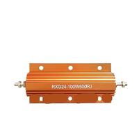 RXG24 100W High Power Metal Aluminum Shell Case Wirewound Resistor Discharge Current Limiting 0.1 0.5 1 2 3 4 5 6 7 8 10 12 Ohm(6 Ohm)