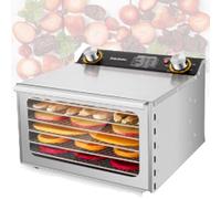 RxGhyl Fruit Dryer Machine, Food Meat Dehydrator Jerky, Visualization Fruit Dehydrator,Stainless Steel Trays Fruit Dryer, for Vegetables 18-layerknob