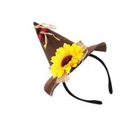 Rxgiasup Adjustable Adult Scarecrows Costume Set Burlap Hat Straw Accessories for Halloween Themed Parties Scarecrow Kit