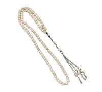 [Rxgiasup] Agate Look Prayer Beads Chain Hand String Spiritual Jewelry Piece Dedicated and Modern Outfit Traditional Prayer Tool, フリーサイズ