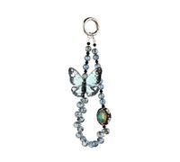 [Rxgiasup] Butterfly Phone Strap with Beaded Butterfly cell phone strap accessory with colorful beads for fashion conscious person