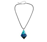 [Rxgiasup] Delicate Snow Mountain Pendant Necklace Collarbone Chain Decoration Secret magical world inside the neck chain