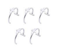 [Rxgiasup] Durable Stainless Steel Simulated Lip Ring No Piercing Clip Jewelry Low Profile Trendy Women Daily Wear No Piercing Clip On Lip Rings, フリーサイズ, No Gemstones