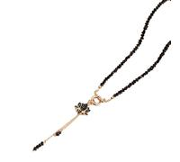 Rxgiasup Floral Pendant Necklace Adorned with Triangular Crystals and Stones in Sturdy Alloy for Her Gift Worthy Floral and Stone Necklace