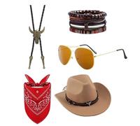 Rxgiasup Halloween Costume Premium Polyester Practical Stitching Western Role Play Accessories Perfect for Cosplay Lovers Polyester Cowboy Cosplay Costume Gear