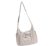 Rxgiasup Modern Korean Design Underarm Bag Quick Access Drawstring Top Breathable Fabric Shoulder Bag Comfort Carry Drawstring Bag, white