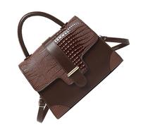 [Rxgiasup] Modern Women's Handheld Bag PU Shoulder Crossbody Bag with Adjustable Strap Bring a sophisticated look to any occasion Black PU Leather Bag, coffee