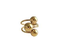 [Rxgiasup] Planet Copper Ring Adjustable Creative Astronomy Jewelry for Her or Him (114) Unique Space Theme Jewelry