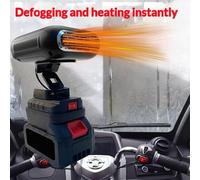 Rxgiasup Quiet Operations Vehicle Heater Windshield Defroster Portable Adjustable Tilt for Cozy Corners Dormitories Workshops Space Saving Portable Car Heater Fast Heating Windshield Defroster