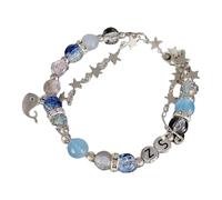 [Rxgiasup] Sophisticated blue star beads accessory versatile fashion jewelry designed to enhance diverse styling and overall elegance