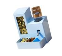 Rxgiasup Space Saving Food Water Feeder for Hamster Small Animals Automatic Drinker with Large Capacity Portable Water Bowl