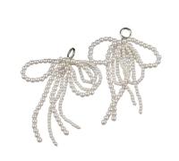 [Rxgiasup] Sweet Pearl Bead Bowknot Shoe Charm Nice shoe decoration Shoelace Charm shoe decoration pendant accessories