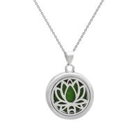 [Rxgiasup] Trees of Life Scented Diffuser Necklace Stainless Steel Locket Pendant Neck Chain Accessories for Fashion Lovers