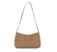 [Rxgiasup] Trendy PU Leather Handbag Shoulder Bag Black Shoulder Bag with Bow Design to Enhance Your Dating Shopping Outfits, Khaki