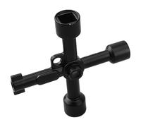 Rxgiasup Triangular Tool for Train Electrical Elevator Cabinet Professional 4 Way Triangle Wrench Multifunctional
