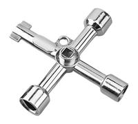 Rxgiasup Triangular Tool for Train Electrical Elevator Cabinet Professional 4 Way Triangle Wrench Multifunctional
