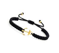 [Rxgiasup] Unisex anchor inspired by stainless steel and braided rope, provides an adjustable fit for different wrists. Durable jewelry, フリーサイズ