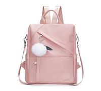 [Rxgiasup] Women Backpack Wallet, Anti-Theft Backpack Purse Shoulder Bag Travel Daypack Work College Daily Use Zipper Pocket, Oh!