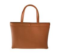 [Rxgiasup] Women's Large Capacity PU Leather Handbag Korean Color Shopper Bag Purse Perfect for Work Travel Shopping Simple PU Leather Handbag, coffee