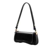 [Rxgiasup] Women's Underarm Bag Practical PU Leather Shoulder Bag Work Handbag Elegant Evening Bag Suitable for Shopping and Social Gatherings, Black