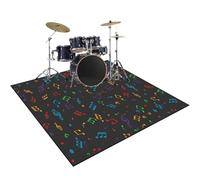 RxiBeFuw 120 x 80 cm Drum Mat Soundproof Mat, Sound-absorbing Mat, Rectangle Drum Carpet, Professional Rectangle Electronic Jazz Drum Kit for Bass Drum Snare and Other Musical Instrument Mat
