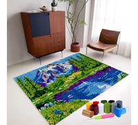 RxiBeFuw DIY Latch Hook Rug Making Kit for Adults 38 x 52 cm Latch Hook Kits Rugs Latch Hook Rug Kit Home Carpet Rug Making Kit Tapestry Kits for Adults DIY Tapestry Carpet Rug Making for Beginners