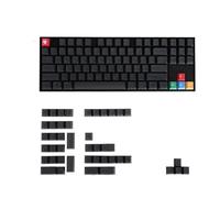 RXJMKCZ Black Japanese PBT Cherry Keycaps Full Set | Heat-sublimated Japanese legends. Fits 61-96% & TKL boards. Full key coverage.(R2 Japanese)