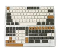 RXJMKCZ Compatible for KBDiy PBT Low Profile Russian Keycaps Set, 138 Custom Glimmer Keys for MX Switch & HitBox(Glimmer Doys-EN)