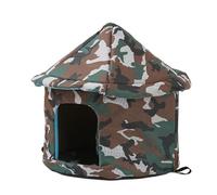 RXJMKCZ Oxford Cloth Stray Cat House, Detachable Washable Cold Resistant Pet Nest for Cats & Small Dogs(C,L45CM)