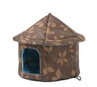 RXJMKCZ Oxford Cloth Stray Cat House, Detachable Washable Cold Resistant Pet Nest for Cats & Small Dogs(A,S35CM)