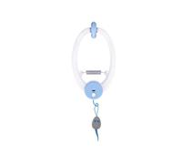 RXJMKCZ White Door Hanging Auto-Rebound Cat Toy, Retractable Teaser with 3 Catnip Mice Interactive Play Toy for Indoor Cats
