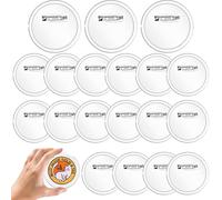 RXKFIGX 30 PCS Acrylic Clear Button Badge Making Kit 60mm with Pin for Custom DIY Design - Picture Craft Supplies for Christmas Festival Gift