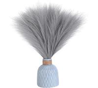 RXKFIGX 30 pcs Pampas Grass Artificial, 55cm Pampas Grass Deco, Pampasgra Deco Dried Flowers Dried Flowers Deco Artificial Flowers Plants for Wedding Office Bedroom Living Room
