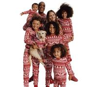 RXLLDOLY Christmas Pyjamas Set, Matching Family Christmas Pajamas Set, Xmas Pjs Nightwear Reindeer Sleepwear, Cartoon Festival Pjs for Couples Men Women Kids Baby(Christmas-10,Men,M)