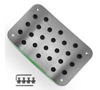 Rxmgf Car Truck Floor Mat Carpet Pad Plate Foot Pedal Rest Pedal Aluminum Compatible with Automobile Trucks (Silver)