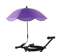 RXMORI Beach Chairs Umbrella, Portable Outdoor Umbrella, Windproof Sunshade, Universal Golfs Carts Rainproof Wheelchairs Accessories for Beach, Sand, Patio, Yard(Purple)