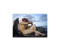 RXNHGJDS Alexandre Cabanel Poster,Fallen Angel,Posters and Prints,Alexandre Cabanel Canvas Print for Living Room Bedroom Dorm Gift90x60cm(36x24in) Poster