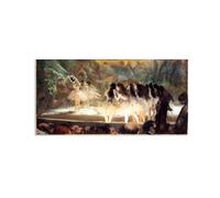 RXNHGJDS Edgar Degas Prints Ballet at the Paris Opera Giclee Canvas Art Print Impressionism Wall Art Ballerina Poster Vintage Edgar Degas Wall Decor80x40cm(32x16in) Inner frame