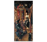 RXNHGJDS Edward Burne Jones Wall Art King Cophetua and the Beggar Maid Poster Famous Paintings Reproduction Romanticism Pictures Wall Decor Edward Burne Jones Home Decor 60x120cm(24x47in) poster
