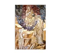 RXNHGJDS Edward Burne Jones Wall Art The Vision of Saint Catherine Poster Famous Paintings Reproduction Romanticism Pictures Wall Decor Edward Burne Jones Home Decor 85x60cm(33x24in) poster