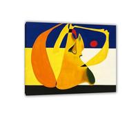 RXNHGJDS Joan Miro Art Prints Bather Famous Paintings Reproduction Modern Classic Abstract Canvas Artwork Pictures for Wall Decor Home Office Decorations105x80cm(41x31in) Framed